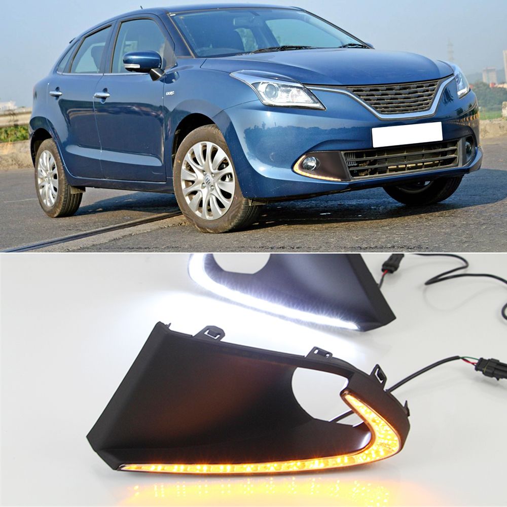 LED DRL Daytime Running Lights For Suzuki Baleno 2016 2017 2018 2019