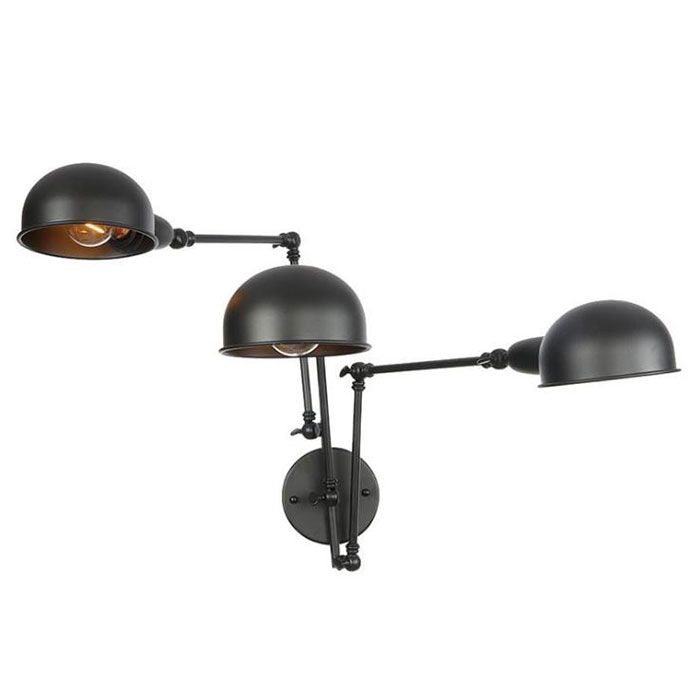 Vintage Loft 1 2 3 Lights Wall Lamp For Home Industrial Decor Retro Bathroom Lighting Iron Shade E27 Edison Light Fixtures