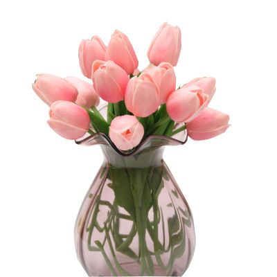 Real Touch Tulips Artificial Wedding Bridal Flowers Colorful Single
