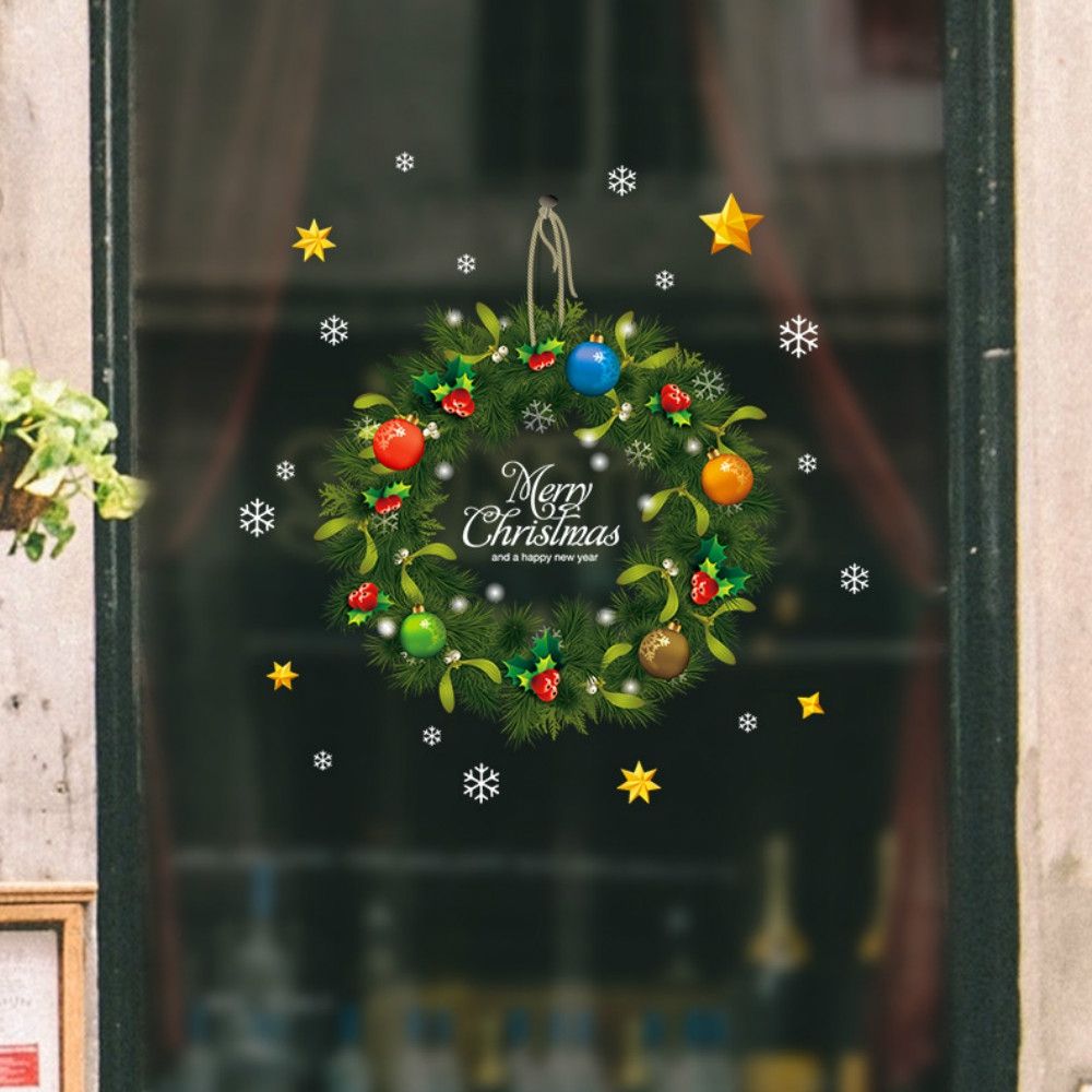 Merry Christmas New Year Party Household Room Wall Sticker