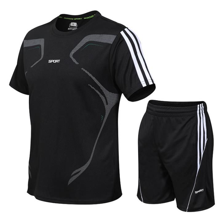 2019 Summer Mens Running Clothing Sets Male Sports Tracksuits Casual