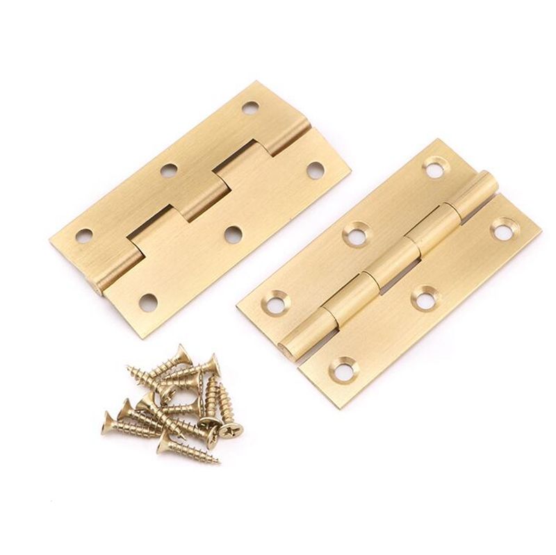 2021 Solid Brass Door Hinges Gold Kitchen Cupboard Door