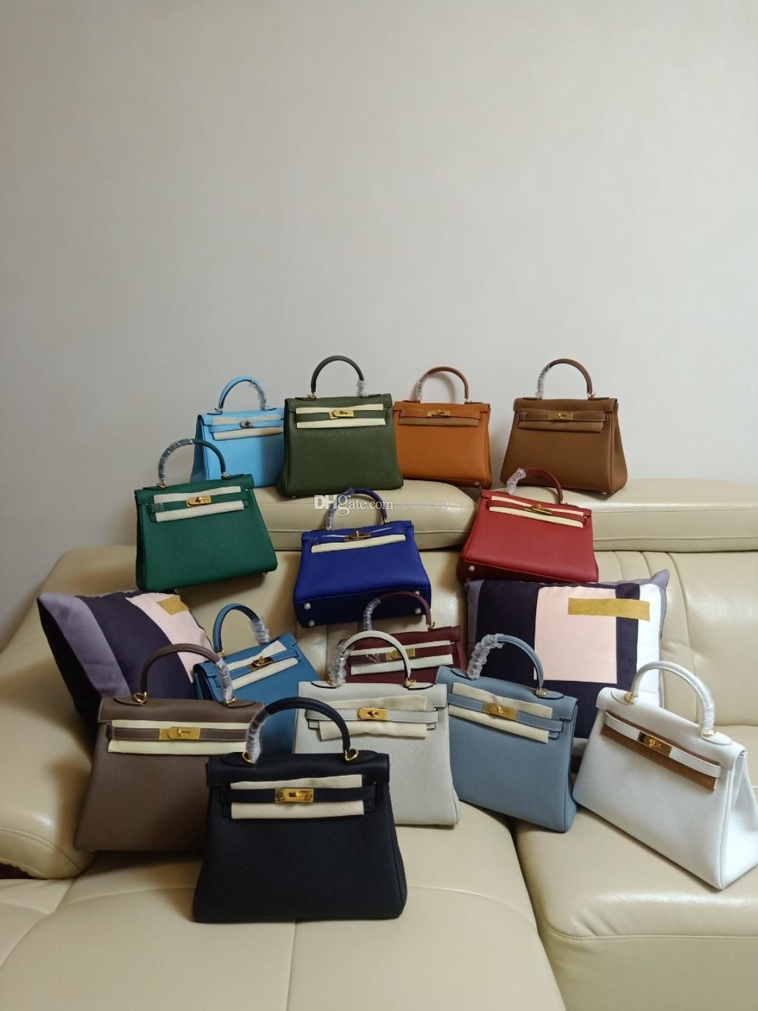 Best Quality Casual Totes Bags 25cm 28cm 32cm Genuine Leather Bags