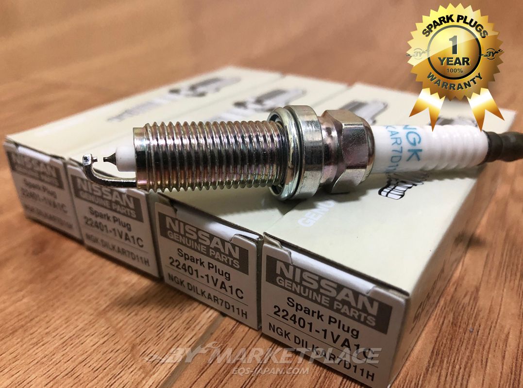 2019 22401 1VA1C DILKAR7D11H Iridium Spark Plugs For Nissan Rogue Sport ...