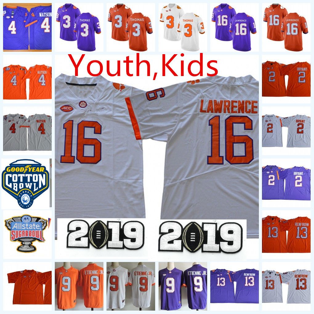 trevor lawrence clemson youth jersey