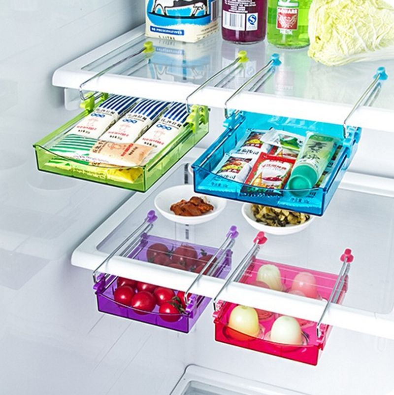 2020 Fridge Storage Rack Refrigerator Storage Holder Layer Partition