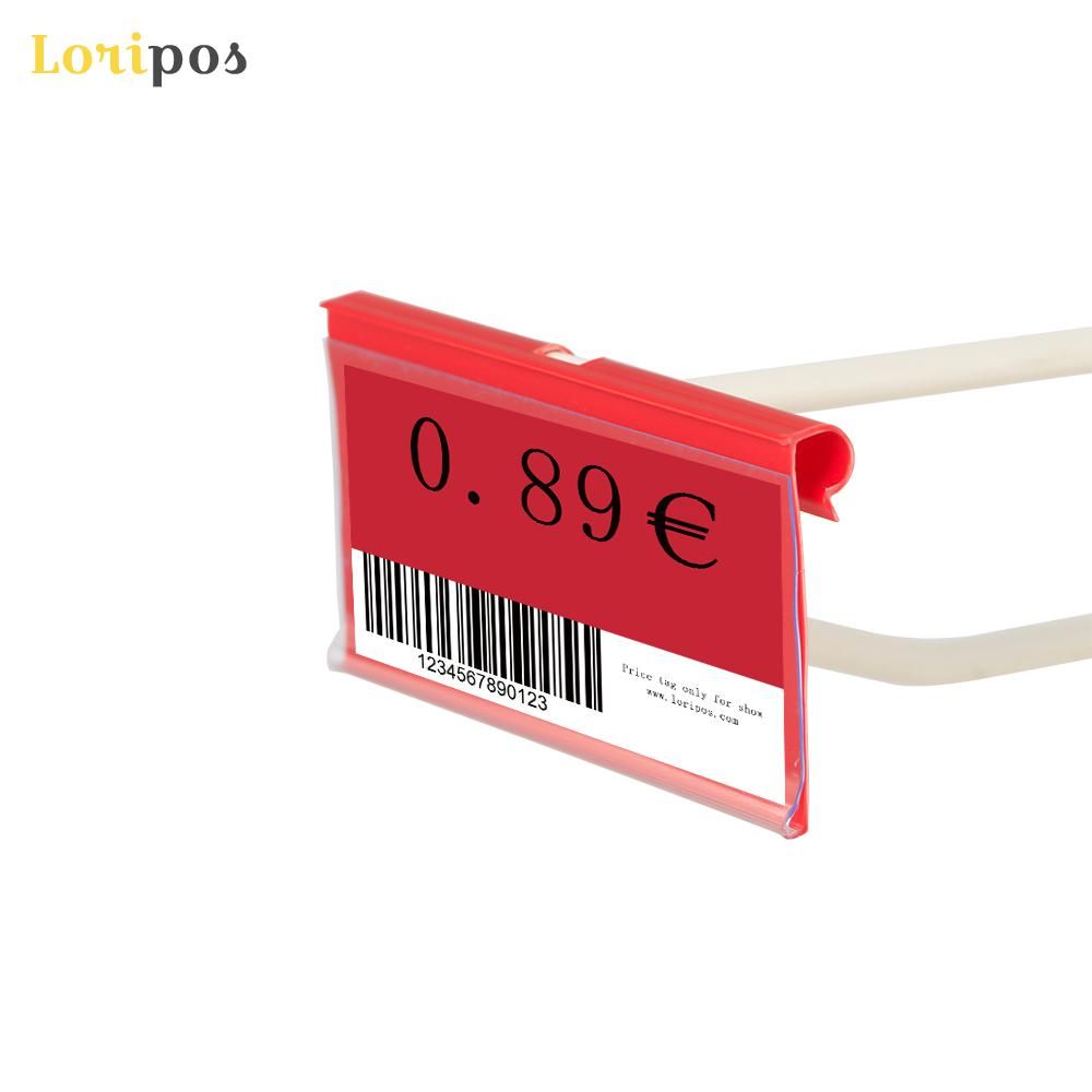 2021 8/10x4/4.5cm Plastic PVC Price Tag Sign Label Display Hanging