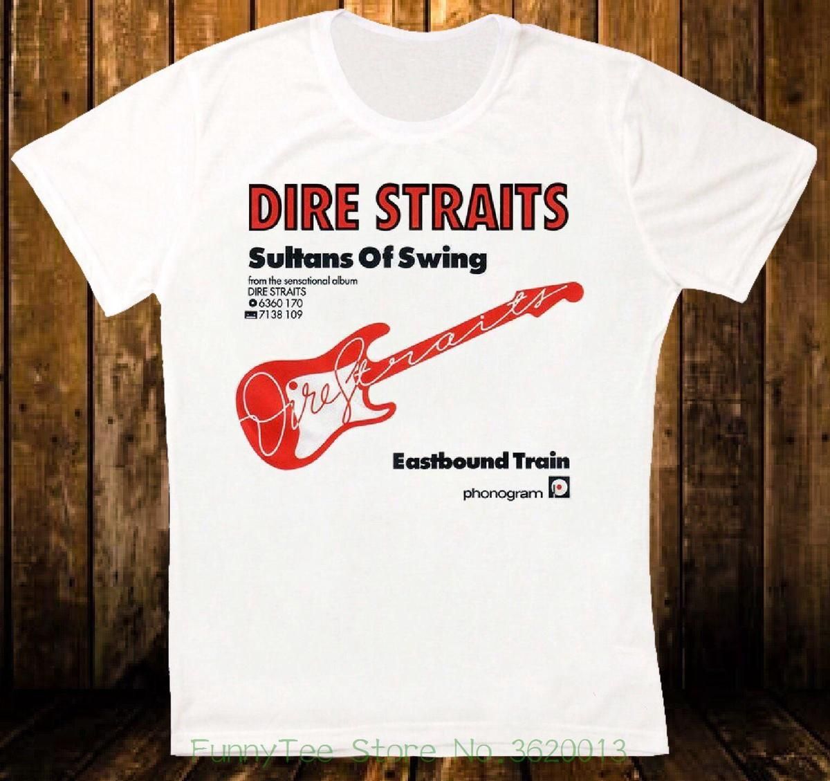 Dire Straits Sultans Of Swing Blues Wurzelt Neues Weisses T Shirt 168