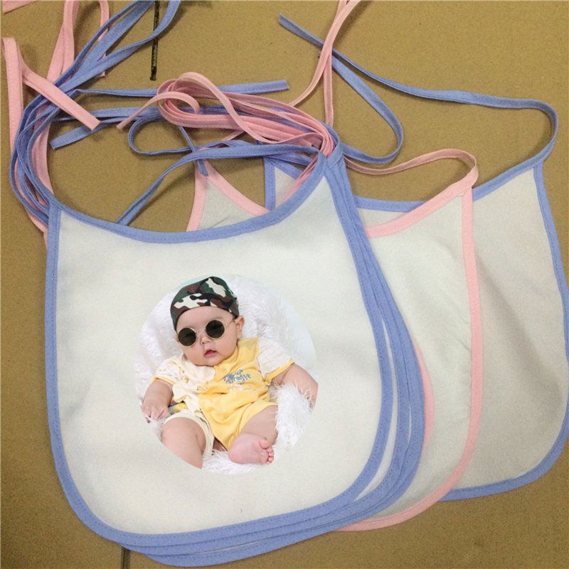 2019 New Arrival Sublimation Blank Baby Bib Polyester Burp Cloths Hot