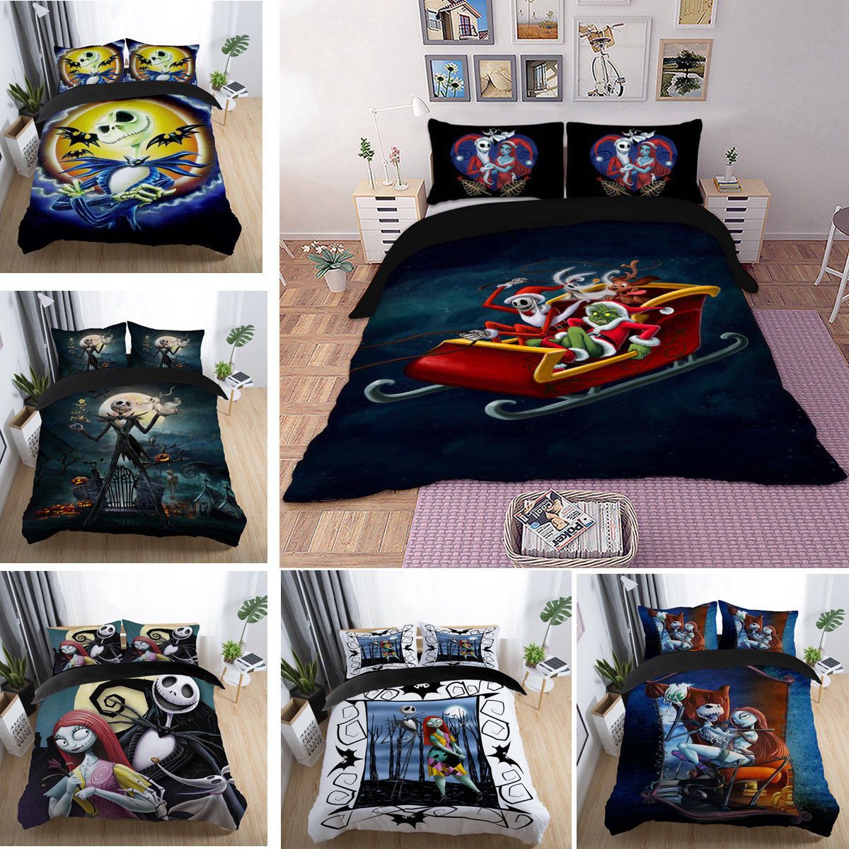 The Nightmare Before Christmas Jack Skellington Duvet Cover Sets