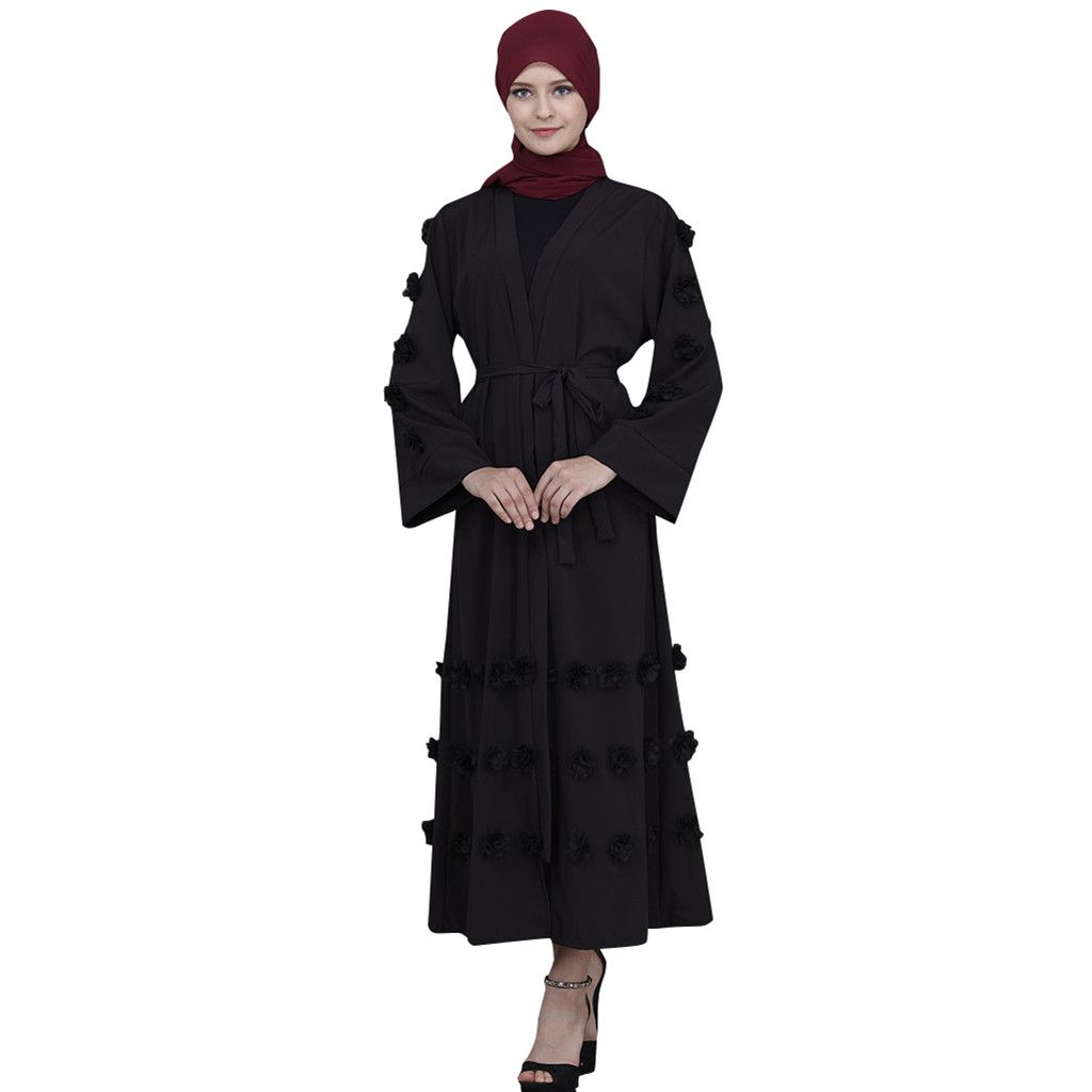 Tunique Rouge Bleu VêtementsM6y Jubah Hijab Abaya Kimono Femmes Dubai Jaune Noir Musulmane Kaftan Robe Longue Islamique Vert Blanc Pn8Owk0