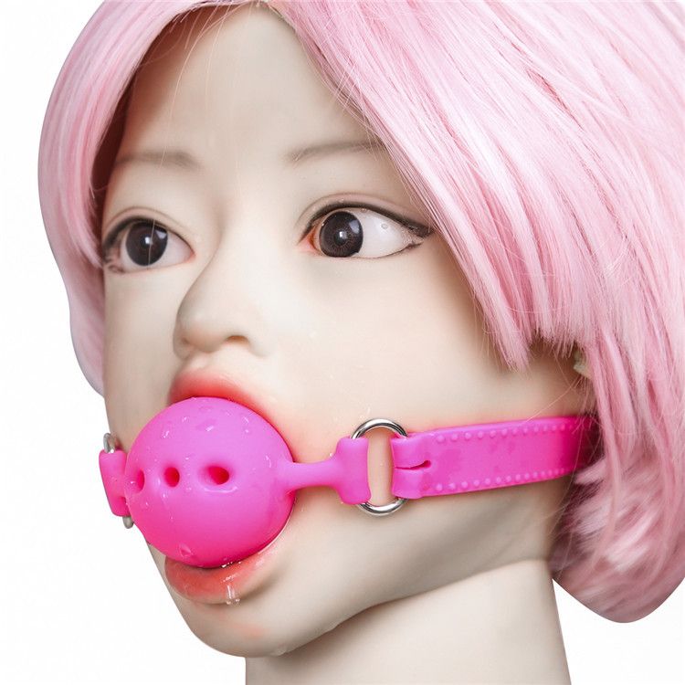 Locking Breathable Silicone Mouth Gags Bdsm Gags For Bitch