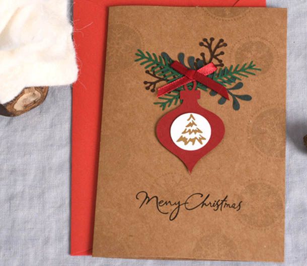 christmas card korean creative surface three dimensional christmas greeting card business