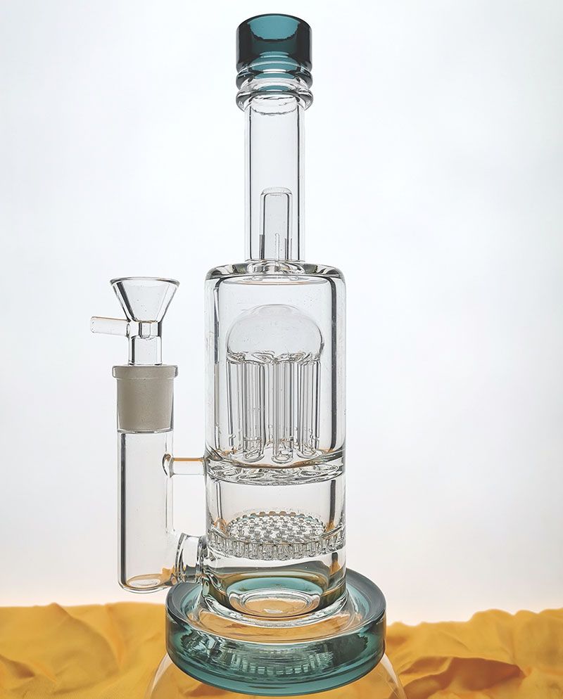 2019 Very Thick Beaker Bottom Recycler Bong Glass Pipe Oil Burner