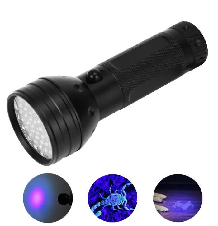 High Power Purple Light Flashlight 51 Lamp Bead Cree Led Violet UV ...