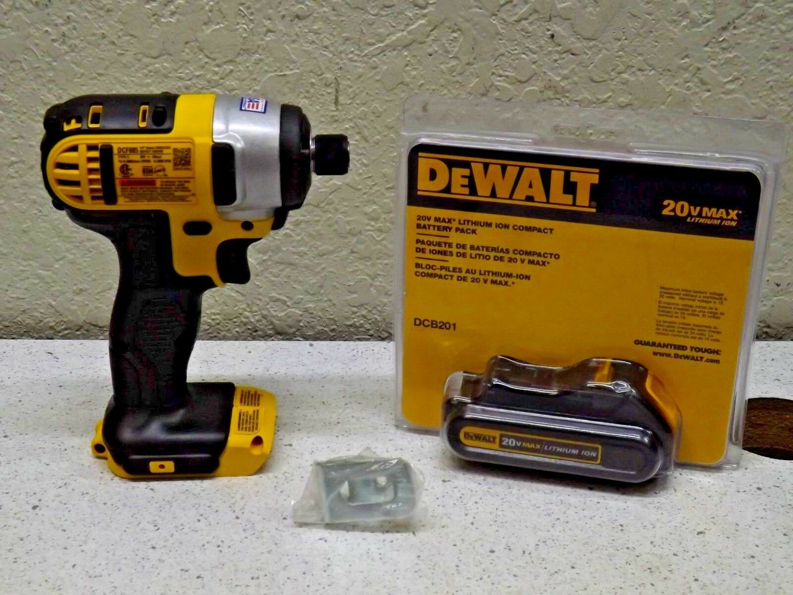 2019 Dewalt Impact Driver DCF885 20 Volt Max Lithium Ion 1/4 In