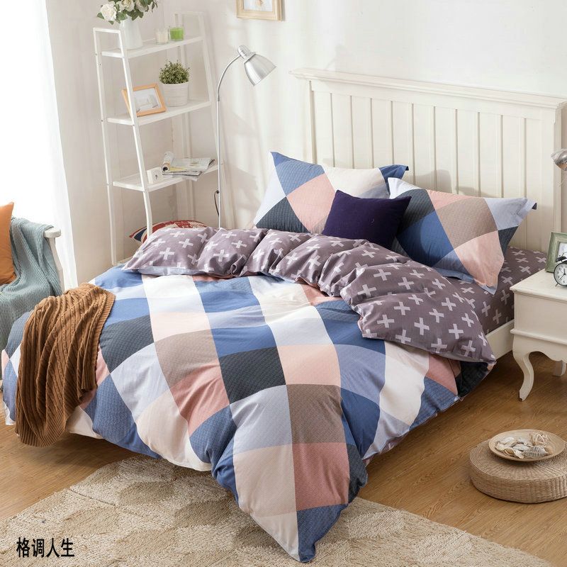 1 Pcs Duvet Cover With Zipper Cotton Quilted Duvets Comforter Double Queen King Full Size 240 220cm