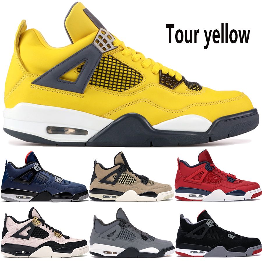 men yellow 4s