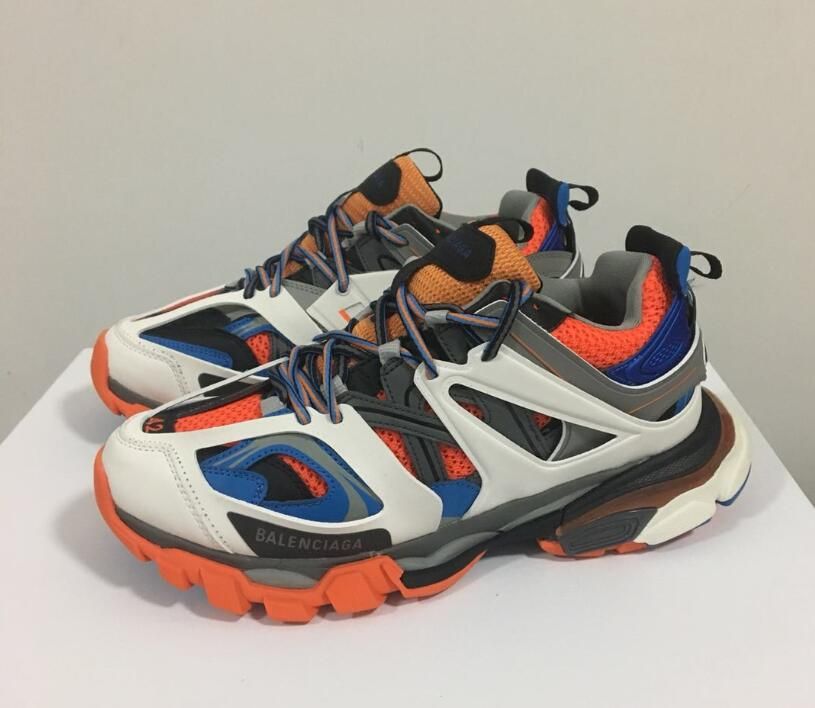 balenciaga track sneakers on feet