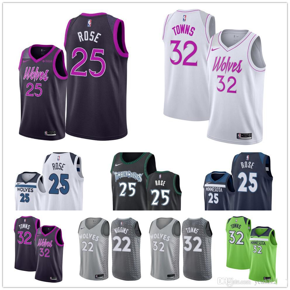 derrick rose purple timberwolves jersey