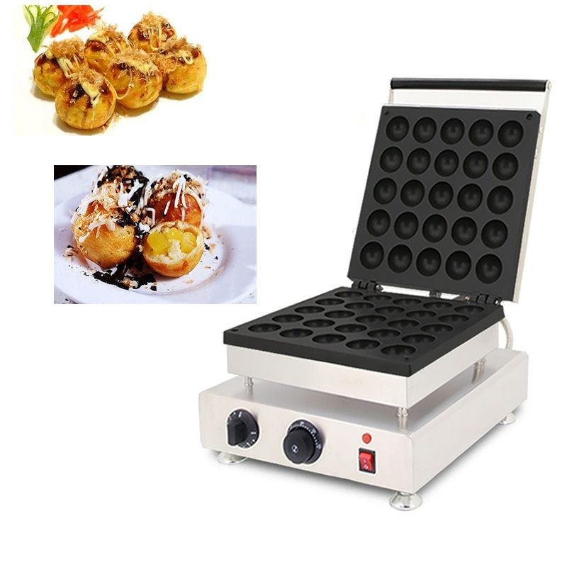 2019 110v 220v Electric Non Stick Takoyaki Maker 15holes Commercial