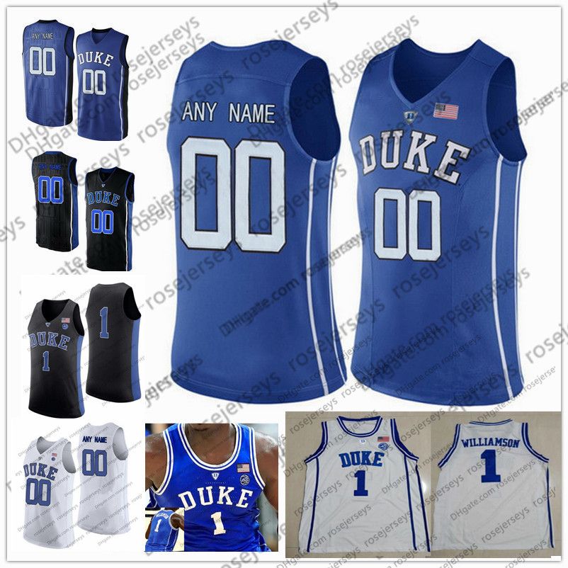 Custom Duke Blue Devils College Basketball Black Royal White Any Name