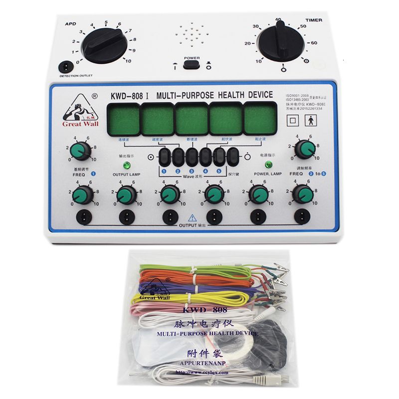 KWD808 I Electric Acupuncture Stimulator Machine Electrical Nerve Muscle Stimulator 6 Channels