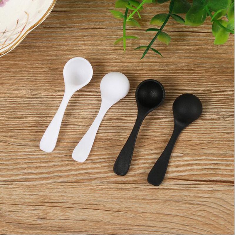 2020 White Or Black Spoon 0.5g Plastic Measuring Spoons Wholesale In