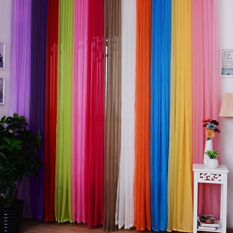 Tulle Curtains Printed Kitchen Decorations Window Treatments Living Tulle Curtains Printed Kitchen Decorations Window Treatments Living Room Divider Sheer Voile Curtain Panel Black Navy Blue