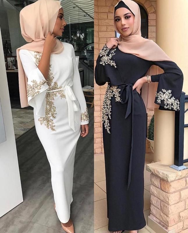 2021 Woman Abaya Dubai Muslim Hijab Dress Abayas Women Moroccan Kaftan ...