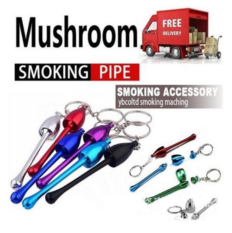 2020 Smoking Pipes Mini Keychain Mushroom Styles Smoking Accessories
