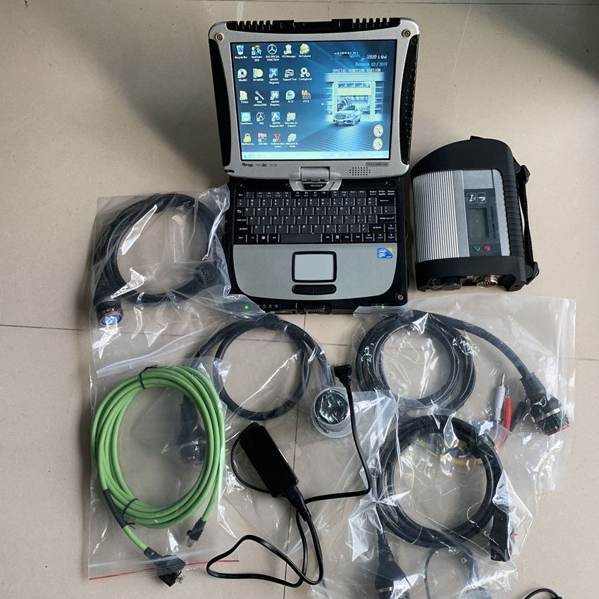 Sd Connect For Mercedes Diagnostic Tools With Laptop Cf 19 With Hdd