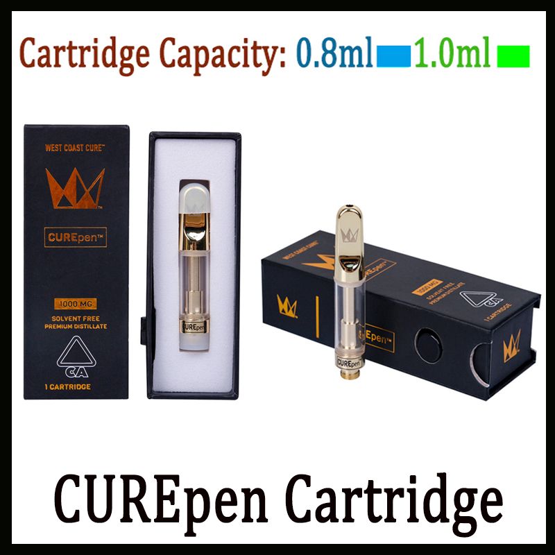 Not Leaking!!! West Coast CurePen Cure Pen Cartridges 1.0ml 0.8ml