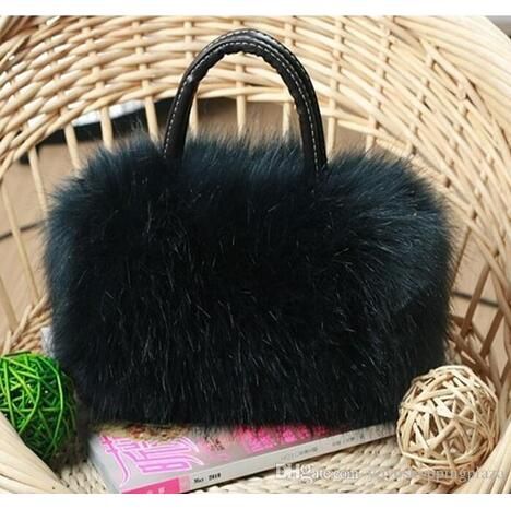 small fur purse