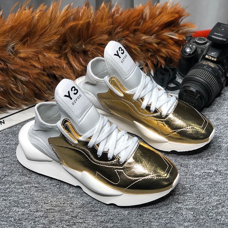 Women Y3 Breathable Casual Shoes Female Fashion Leather Sneaker Lace Up Leisure Women Shoe 