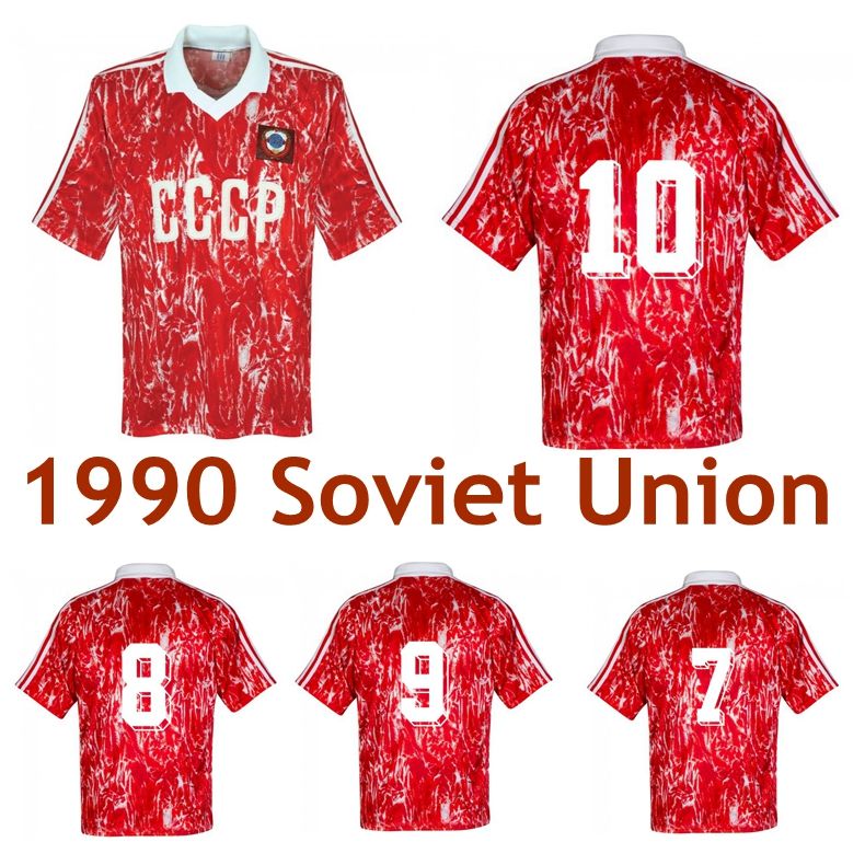 2021 1990 Soviet Union Retro World Cup Soccer Jersey 1989 1991 USSR