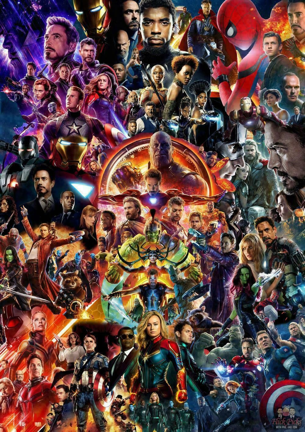 2019 Marvel Cinematic Universe Avengers EndGame Movie Wall