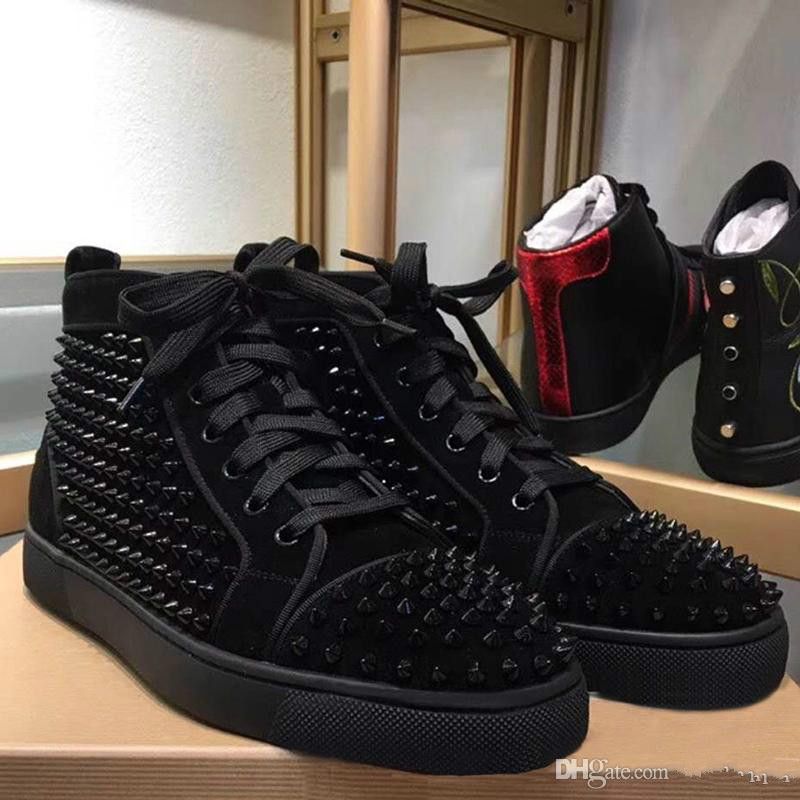 guys red bottom shoes