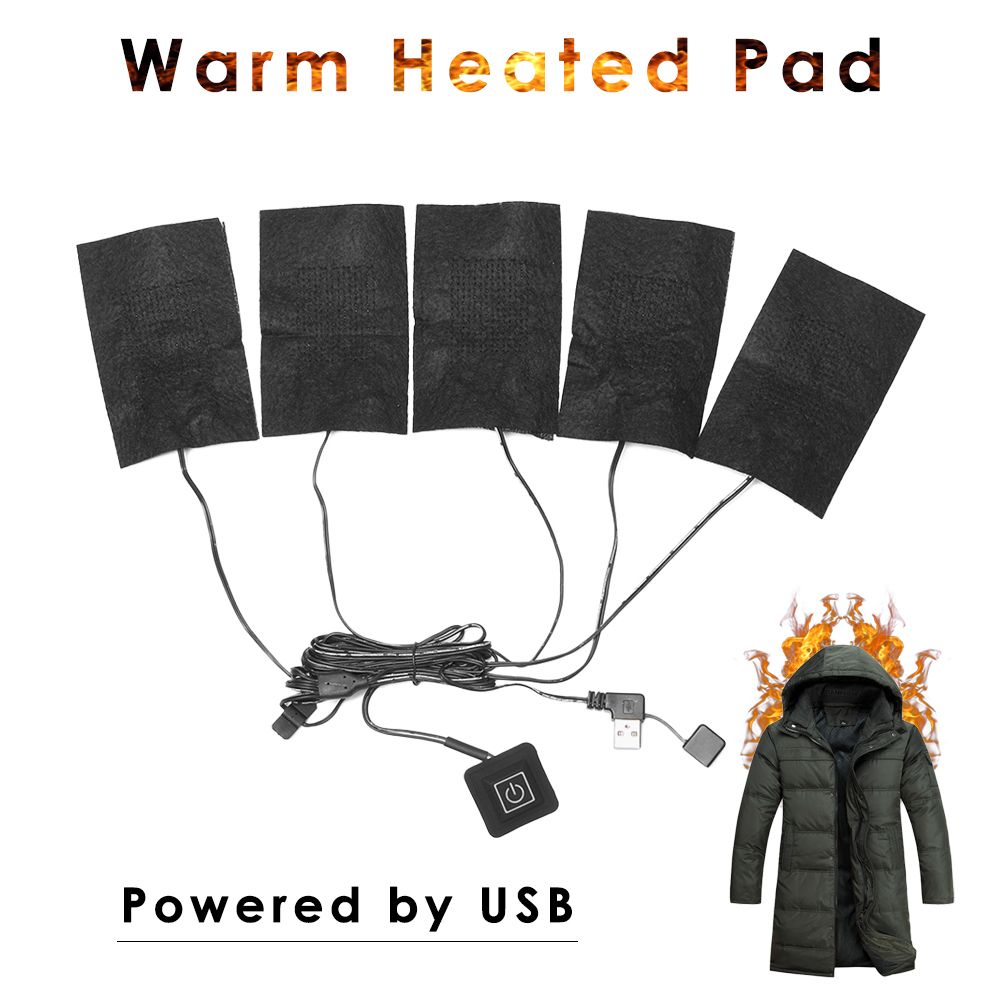 2020 USB Charged Warm Paste Pads Waterproof Carbon Fiber Heating Pad
