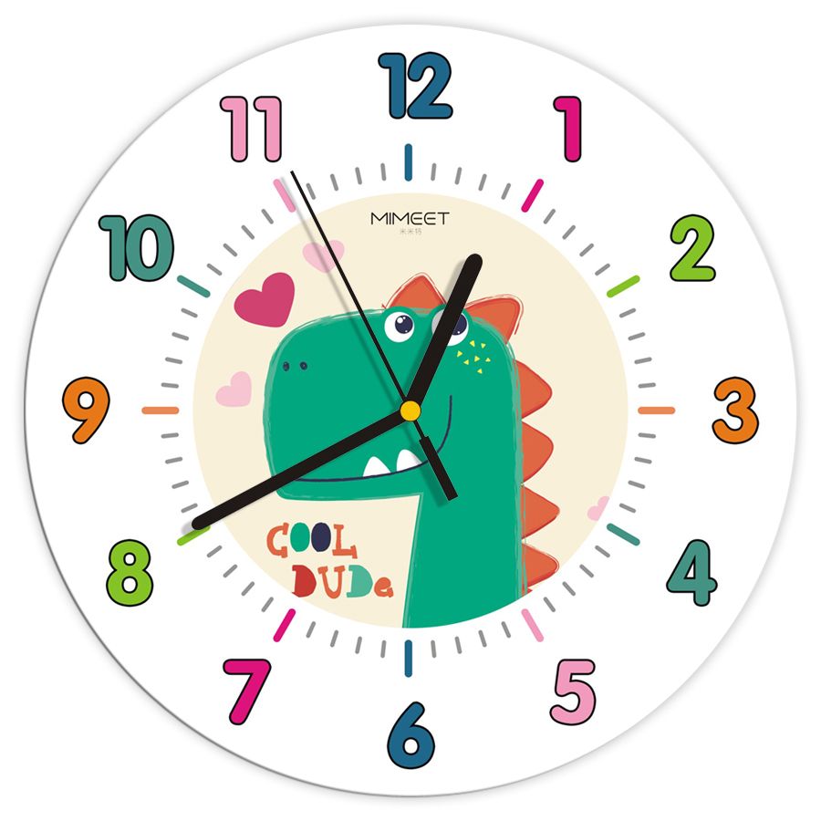Children Wall Clock Modern Design Kids Digital 3d Watches Home Decor Wooden Kitchen Antik 40b079