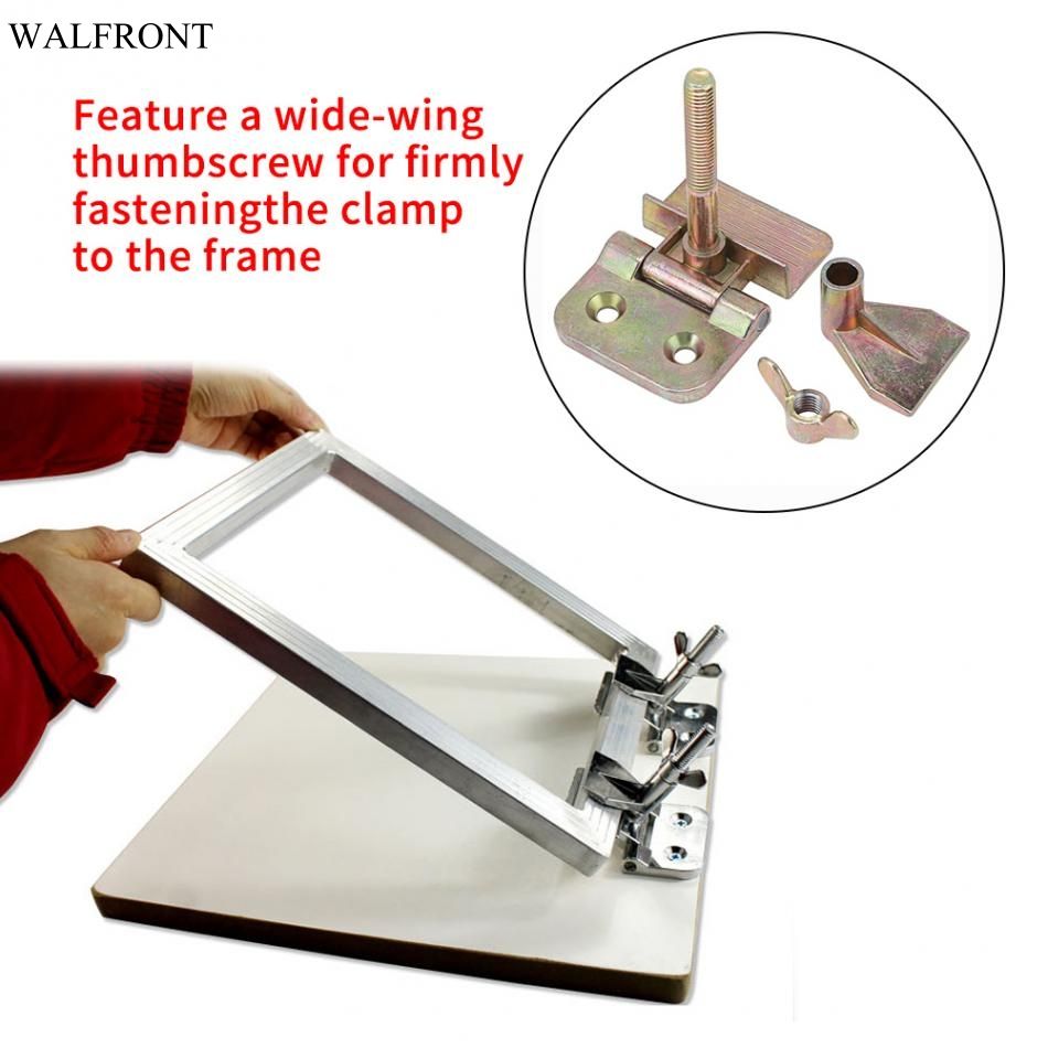 2 Pcs Set Erfly Hinge Clamp Silk Screen Printing Metal Diy Hobby Tool