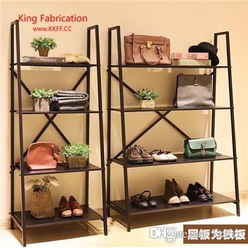 Compre Estante Para Zapatos De La Tienda De Ropa, Estante Para