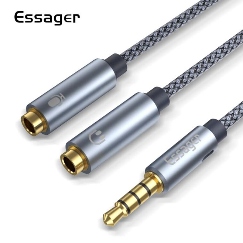 Best Speaker Wire >> Essager Aux Cable For Microphone Speaker Wire Jack 3 5mm Male To 2 Female 3 5 Jack Splitter Audio Cable For Headphone Adapter Best Speaker Wire >> Essager Aux Cable For Microphone Speaker Wire Jack 3 5mm Male To 2 Female 3 5 Jack Splitter Audio Cable For Headphone Adapter