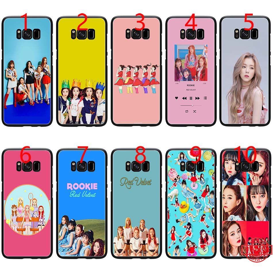 Kpop Red Velvet Music Soft Black Tpu Phone Case For Samsung Note 9 8