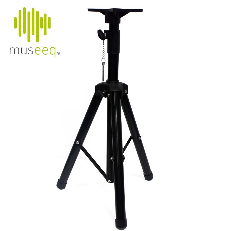 Museeq Heavy Duty Tripod Speaker Stand Adjule Retractable Stands With Bracket Mount For Dj Pa Speakers