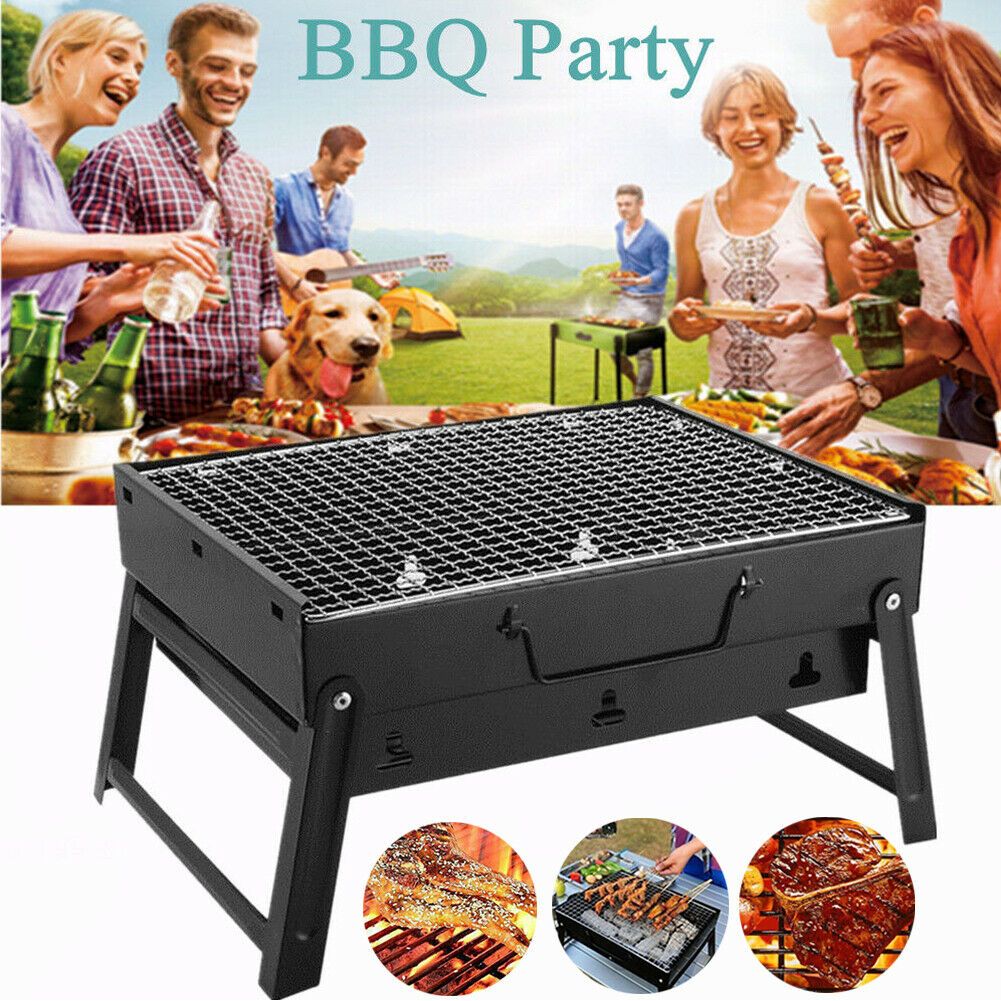 Small Barbecue Stove Charcoal BBQ Grill Patio Camping Picnic Burner
