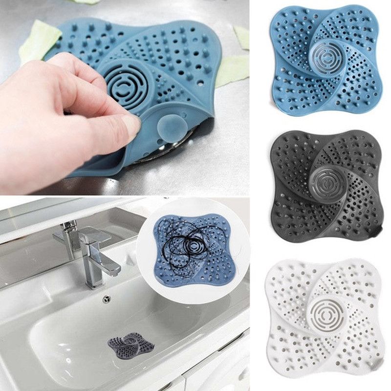 2021 3 Colour Anti Blocking Hair Catcher Hair Stopper Plug Trap Shower Floor Drain Covers Sink
