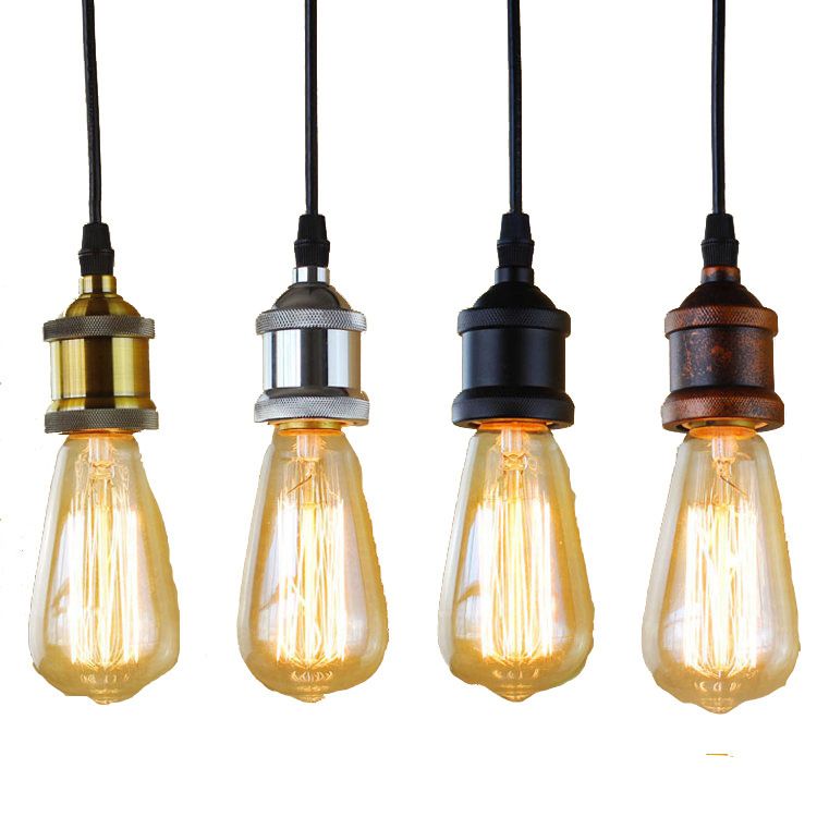 Jess Single Edison Bulbs Pendant Lights Vintage E27 Light Cafe Bar Free - Vintage Edison Bulb Pendant Light Jess Single Edison Bulbs Pendant Lights Vintage E27 Light Cafe Bar Free - Vintage Edison Bulb Pendant Light
