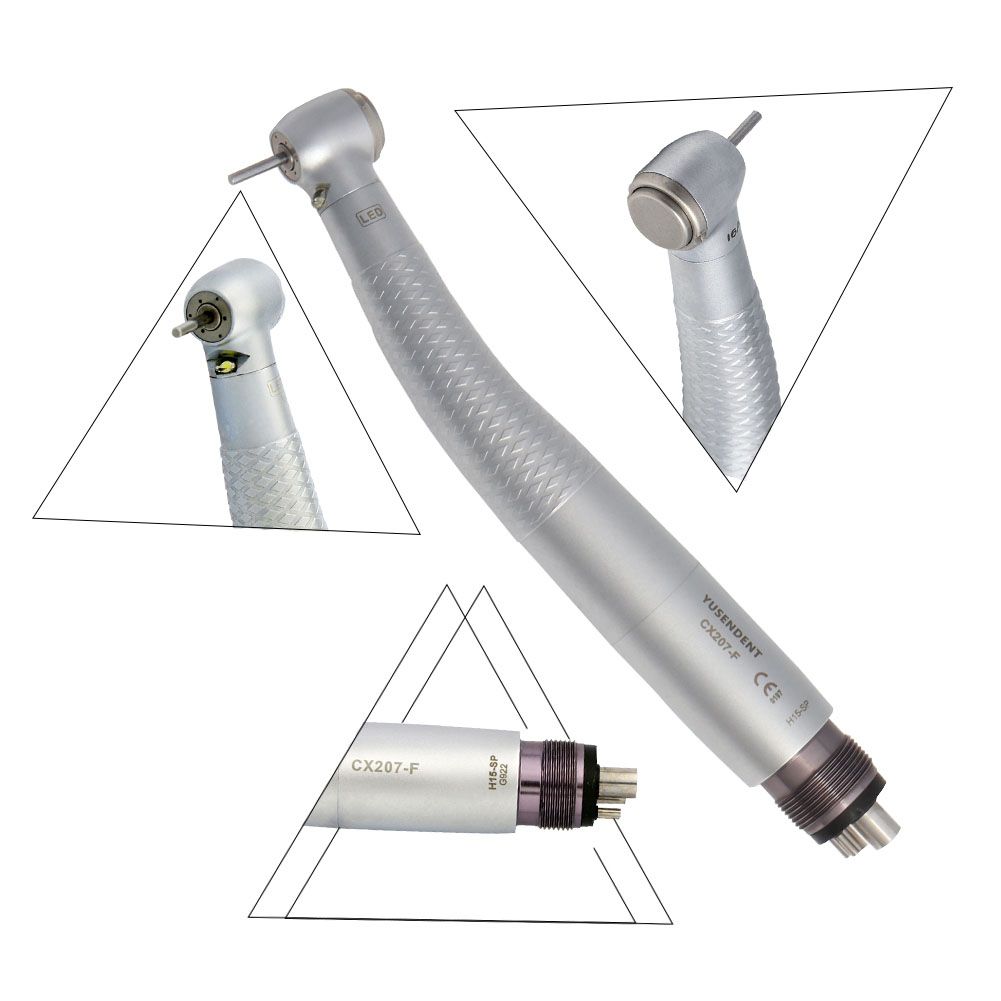 Dental LED High Speed Handpiece Air Turbine Standard Head YUSENDENT