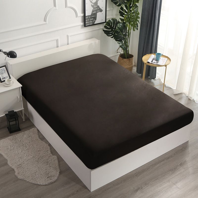 Solid Color Removeble Tatami Mattress Protector Bedspread Cover With Zipper